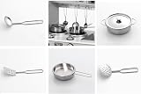 Kidoz Signature Wooden Toy Kitchen Large Play Kitchen Grey With Lights Sounds view 8