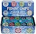 Fishin' Chips - Saltwater - Premium Quality Poker Chip and Playing Card Set
