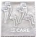 Clear Anti-Slip Glasses Silicone Ear Hook Retainer- 4 Pairs (2 Different Sizes) + 1 Microfiber Cleaning Cloth