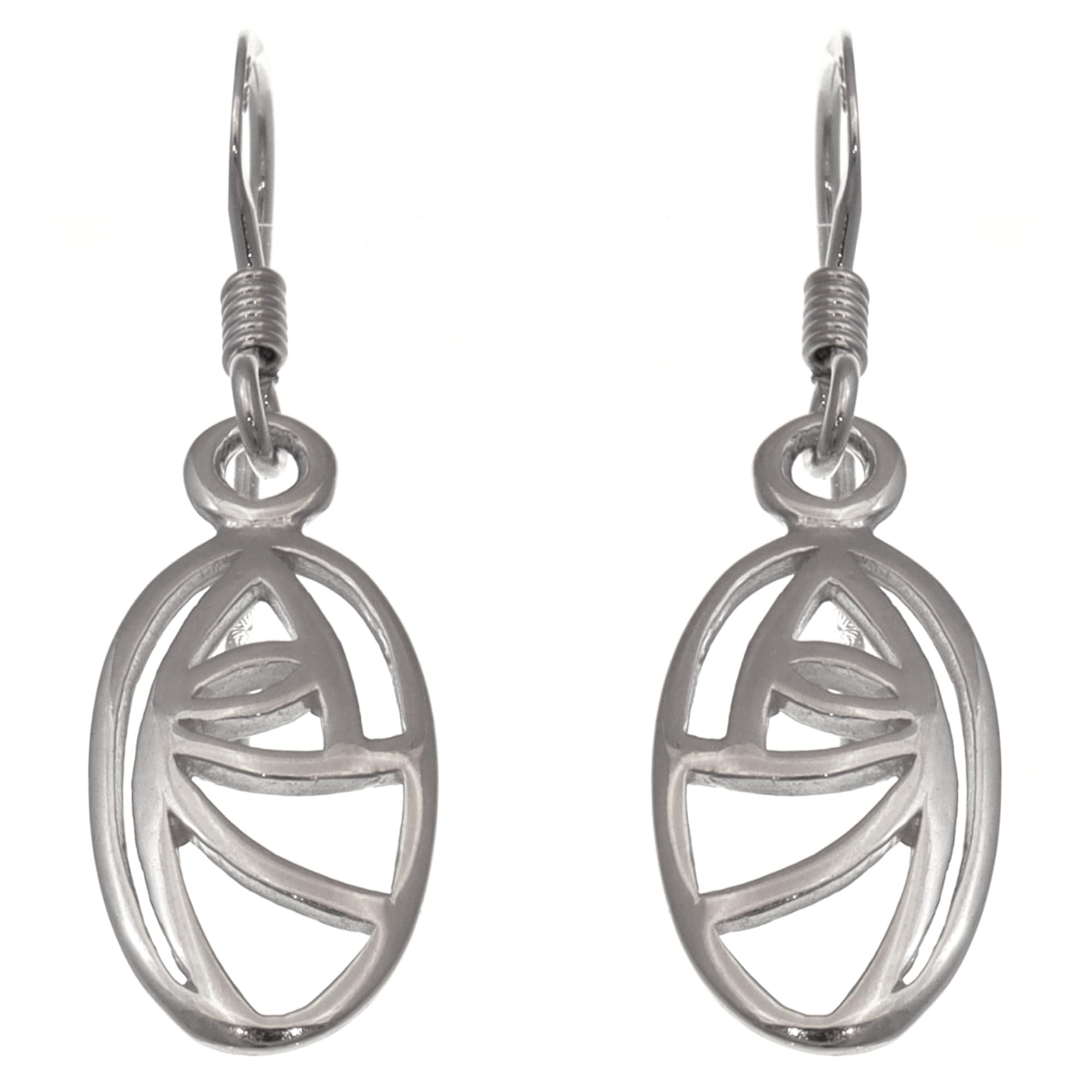 Alexander Castle Charles Rennie Mackintosh 925 Sterling Silver Earrings for Women - Drop Earrings with Jewellery Gift Box - 20mm x 10mm