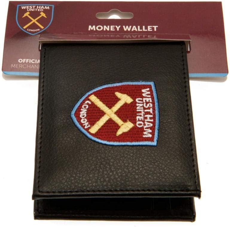 West Ham United F.C. Embroidered Leather Wallet 7000, Multicoloured, Approx 11cm x 9cm - Image 5