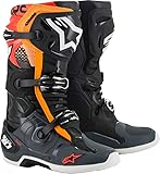 Tech 10 Boots Blk/Gry/Org/Fluo Red Sz
