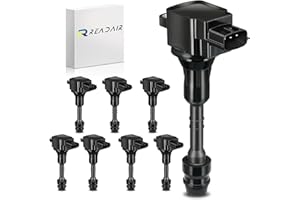 READAIR Ignition Coil Pack Compatible with 5.6 V8 2004 2005 2006 2007 Nissan Titan, 05-06 Nissan Armada, Infiniti QX56 5.6L, 22448-7S015 C1483 UF510, Set of 8