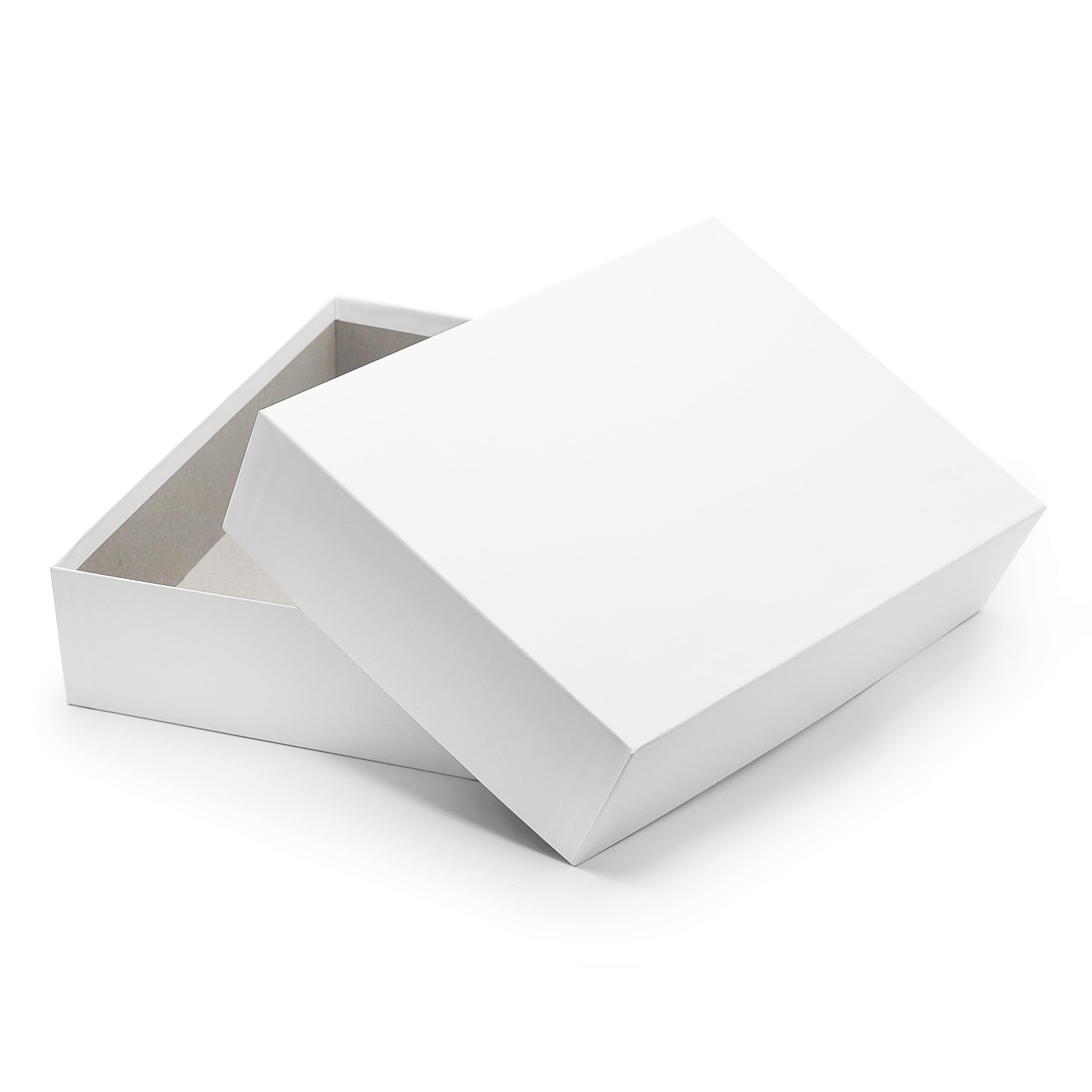 Storage and Gift Boxes – Bright White – Various Sizes Pack of 1 A4 | Höhe 70 mm | Hochweiß