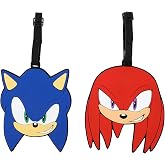 Sonic the Hedgehog Sonic and Knuckles Molded Rubber Luggage Tags (Set of 2)