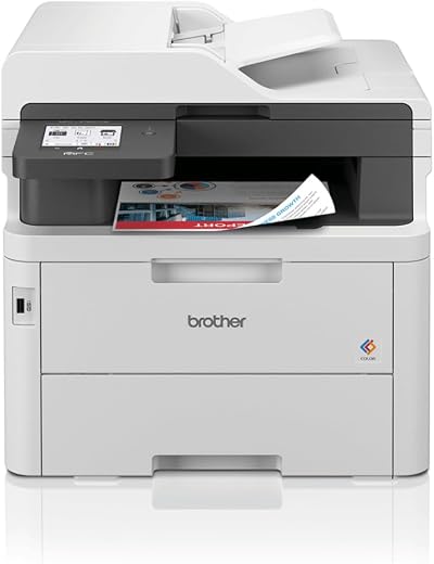 Brother MFC-L3760CDW All-in-one Colour LED Wireless Printer A4 USB UK Plug