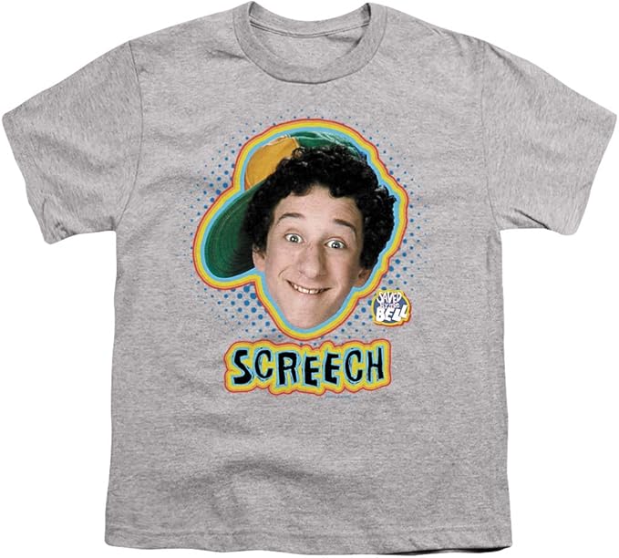 Amazon.com: Saved by The Bell Screech Unisex Youth T Shirt: Clothing