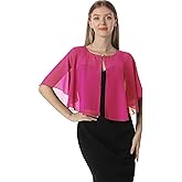 Hotshawl Chiffon Capelet Soft capes Shawls and Wraps for Evening Dress Wedding Cape 1920s shawl accessories for women