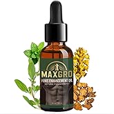 MaxGro Enhancement Oil for Men – Improve Strength & Stamina Boost Health Natural Herbal Ingredients for All Male Skin Types (1oz)