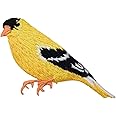 Yellow Finch Bird - Goldfinch - Embroidered Iron on Patch