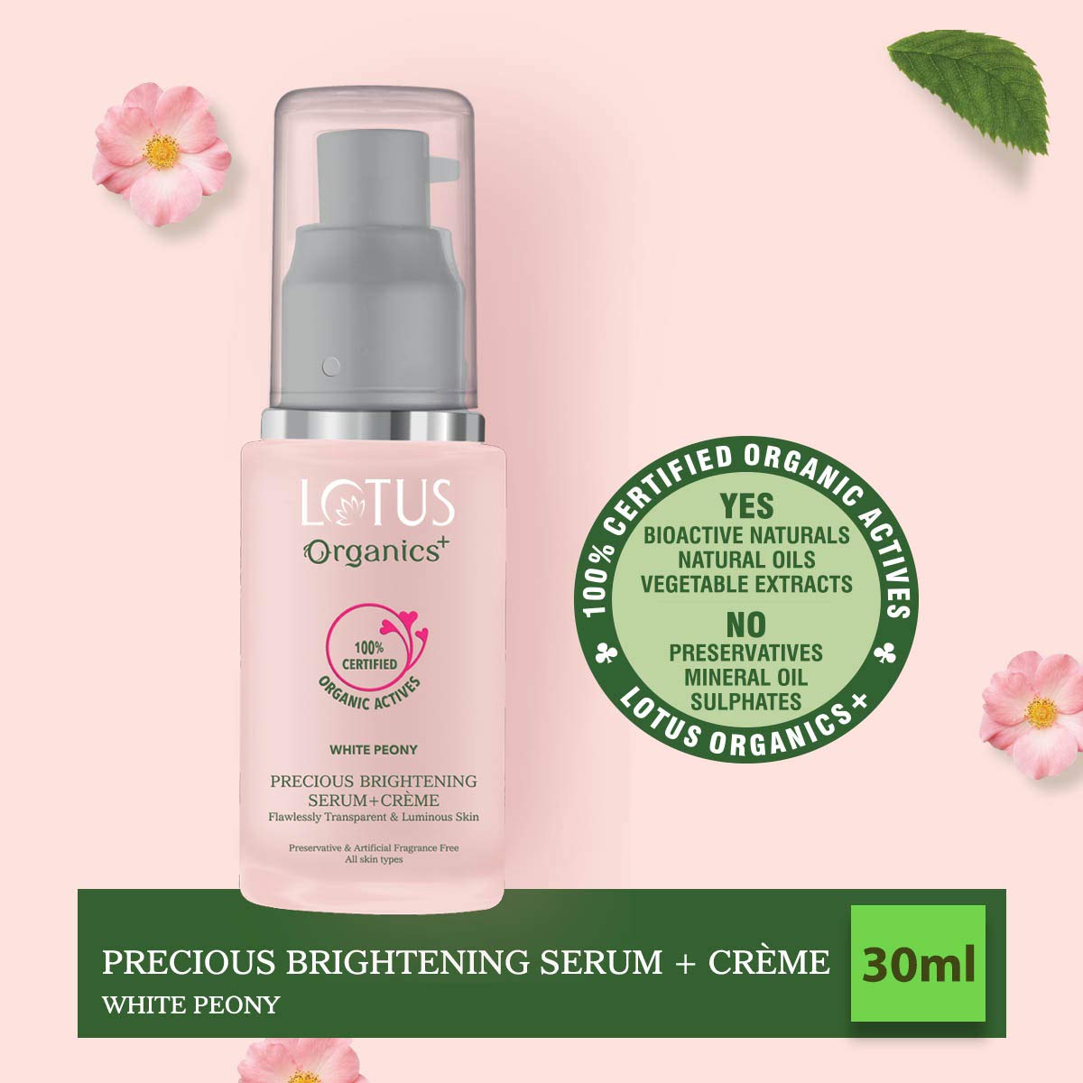 lotus organic serum and cream