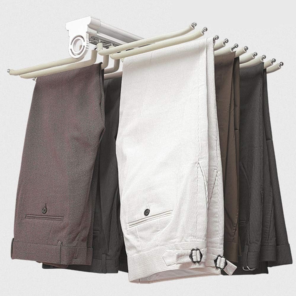 DoubleRow Stretch Trouser Rack, Sliding RailType Retractable Silencer