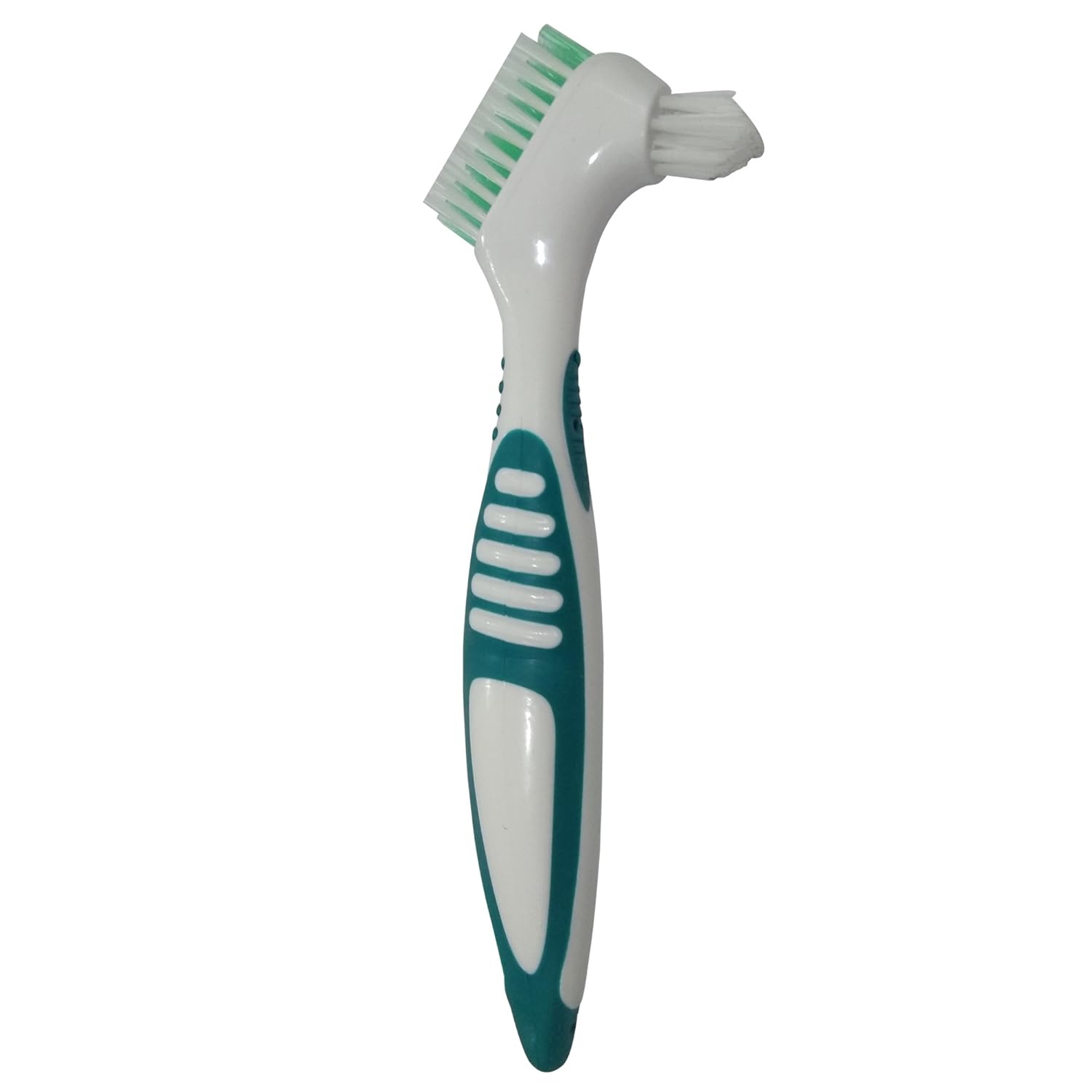 Gus Craft 2-Pack Denture Cleaning Brush Set- Premium Hygiene Denture Cleaner Set for Denture Care- Top Denture Cleanser Tool w/Multi-Layered Bristles & Ergonomic Rubber Handle (Green and Purple): Health & Personal Care
