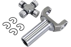 COOL STAR 2-3-6081X Transmission Slip Yoke and 5-153X U-Joint Kit Compatible with GM Turbo 350 TH350 700R4 1310 Series 26/27 Spline Slip Yoke Replaces 5153X 236081X