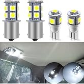 WINETIS 4Pcs dome led light White LED Interior Map Dome Light Bulbs Lamps Kit Replacement for 1987 1988 1989 1990 1991 1992 1993 1994 1995 1996 Ford F-150 F-250 Bronco F150 F250