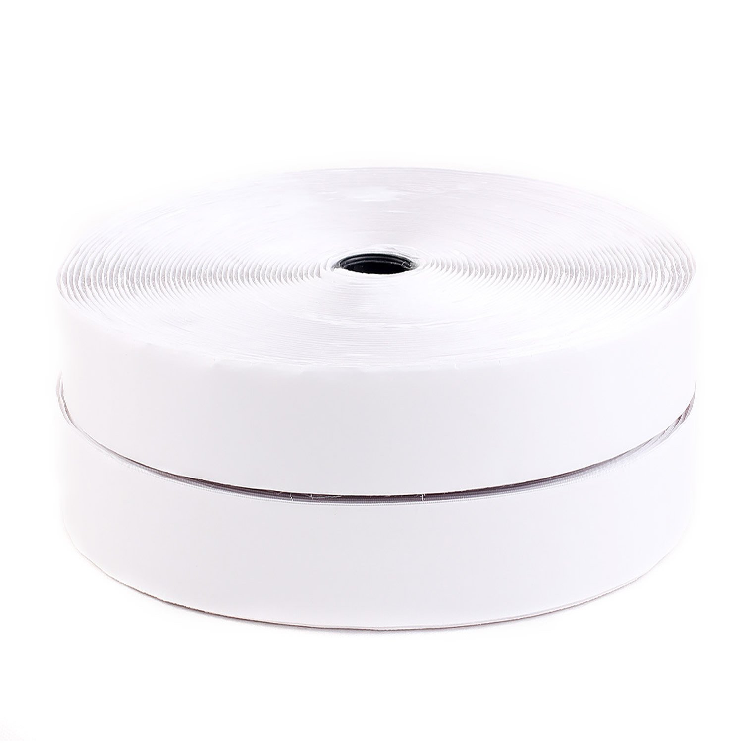 TUKA 25M x 50mm Hook and Loop Tape Self Adhesive, 82 Feet (25meter Hook and 25m Loop) Length, Width 50 mm, Backside self Adhesiv Hook & Loop Tape, TKB5031 White