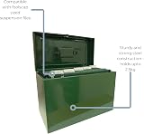 Cathedral A4+ Steel File Box with 5 Suspension Files British Racing Green view 5