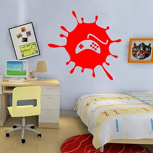 zhuziji Gamer Wall Decal Game Controller Videojuegos Adhesivo de ...