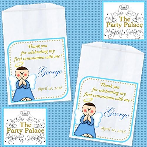 Personalized First Holy Communion Favor Bags, Treat Bags -SET OF 25