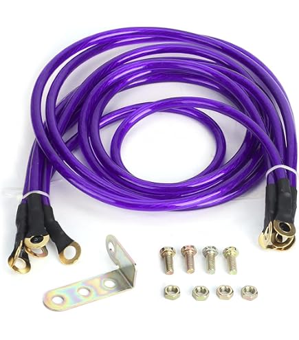Ground Wire QANYEGN 5-Point Car Grounding Cable System - Universal Kit ...