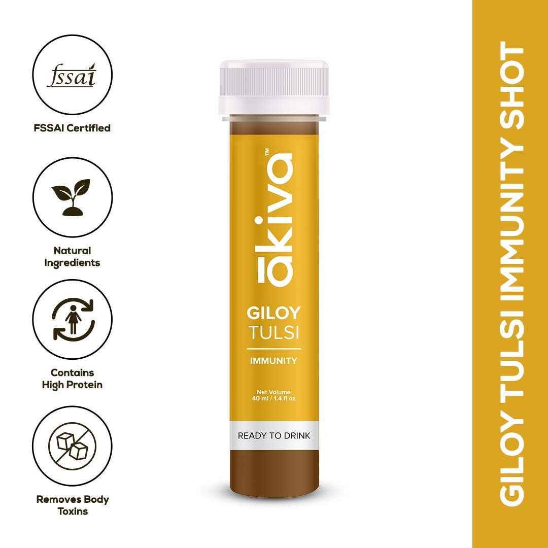 Akiva Superfoods Juices Giloy Ready to Drink Ayurvedic Juice, 12 X 40