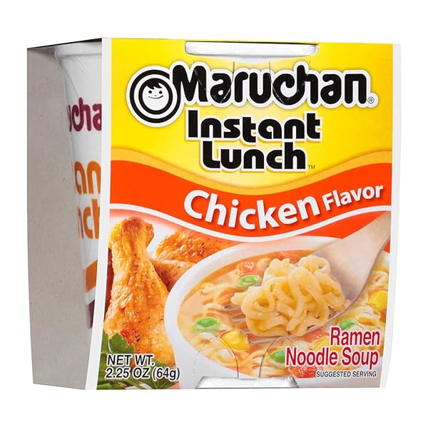 MARUCHAN INSTANT LUNCH CHICKEN FLAVOR, 2.25 OUNCE (PACK OF 12)