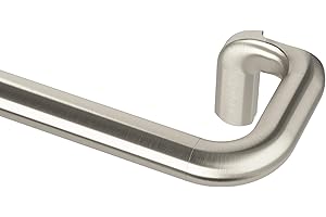 Umbra Twilight Curtain Rod Set – Wrap Around Design Ideal for Blackout or Room Darkening Panels, 30 to 84 Inches, Nickel