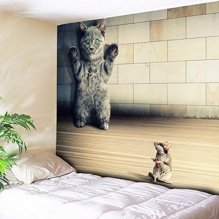 Scarica Gratis Images Gudojk Tapisserie Chats Rongeurs Souris Tenture Murale Tapisserie dernière salutations