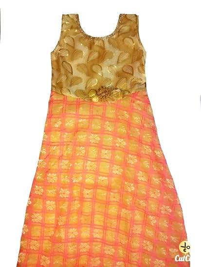 light pink long frock
