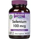 Bluebonnet Selenium 100mcg Capsules (L-selenomethionine) - Potent Antioxidant Support - Amino Acid Complex Selenium Supplement for Women &amp; Men - Vegan, Non-GMO, Gluten-Free - 90 Vegetable Capsules