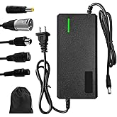 54.6V 3A Charger, Charging Speed is 100% Fast Than 1.5A and 50% Faster Than 2A,6 Plug for Various Lithium Batteries, Such as Lawn Mower and Wheelchair Lithium Batteries, etc. (3A-6 Plugs)