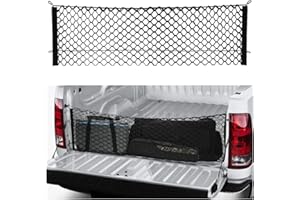 SSNNUU 49''X16'' Truck Bed Organizer,Elastic Shrink Cargo Net Hold Many Items to Keep The Interior of Tidy,Truck Storage Fit for Ford,Chevrolet,GMC,Tantu