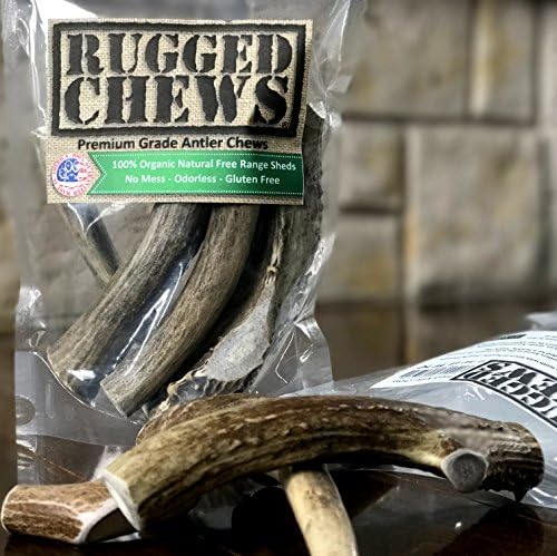 Deer Antlers for Dogs - Premium Organic Dog Chews by RuggedChews - All Natural Antler Chews