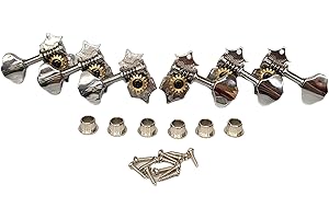 Musician Outfitters 3X3 Butterbean Oval Button Acoustic Guitar Heads Tuners Tuning Pegs (Chrome)