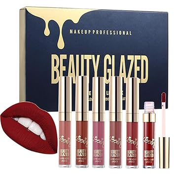beauty glazed matte liquid lipstick set
