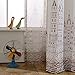Melodieux Hot Air Balloon Window Thermal Insulated Grommet Top Curtains for Kids Room, 52 by 84 inch, Cream White (1 Panel)