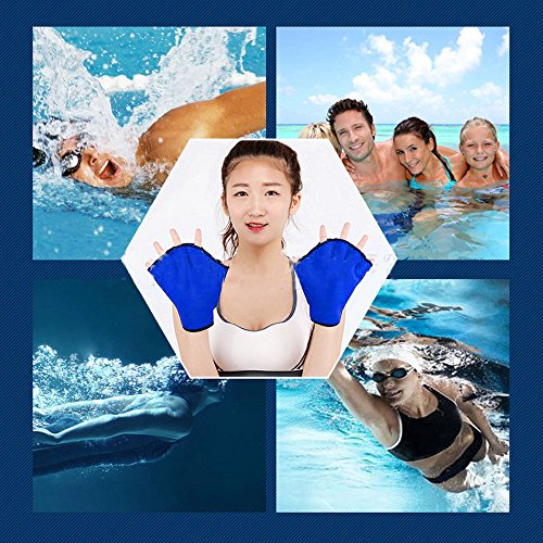 image for AbaoWedding Aquatic Gloves Fit Webbed Swimming Training Water Aerobics