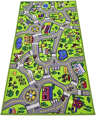 Toyvelt Kids Carpet Playmat Car Rug 