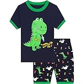 Little Hand Toddler Boys Pajamas Monster Truck Pjs Kids Dinosaur Short Sets Summer Sleepwear for Boy Jammies 2-7 Years