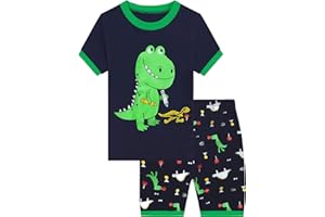 Little Hand Toddler Boys Pajamas Monster Truck 100% Cotton Kids Summer Short Sets Dinosaur Pajama Planets Pjs Set 2-7 Years