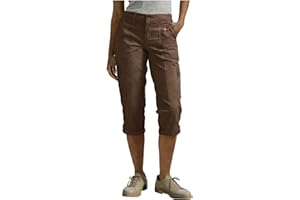 Women's Cargo Capri Pants with Pockets High Waisted Straight Leg Cropped Hiking Pants Lightweight Summer Capris