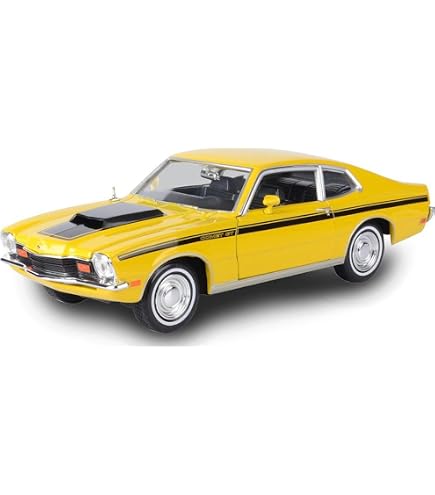 Amazon.com: 1974 Maverick Yellow Forgotten Classics 1/24 Diecast