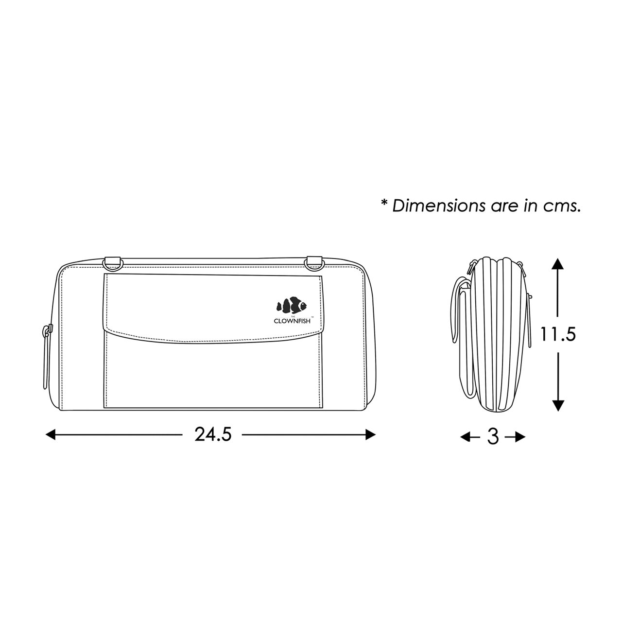 the clownfish women's clutch (tcflwlfl-abtn2,brown)