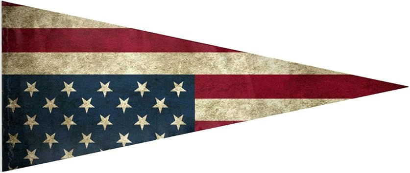 Amazon Com Zzataa Vintage American Flag Triangle Flag House