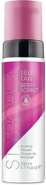St.Tropez Self Tan Berry Sorbet Mousse 200 ml Vegan Cruelty Free view 1