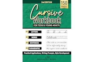 Cursive Workbook for Teens & Young Adults: Learn Cursive Handwriting with Clear Steps and Real-World Practice