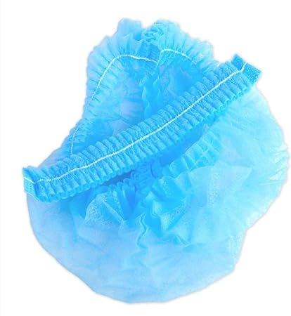 MADHAV Disposable Bouffant Stretchable Caps | Head Covers | Non-woven Hair Covering Net | Ideal for kitchens, cleaning, bakers, factories, hospitals for Health and Hygiene (Pack of 200)