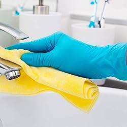Basic Medical Blue Nitrile Exam Gloves - Latex-Free