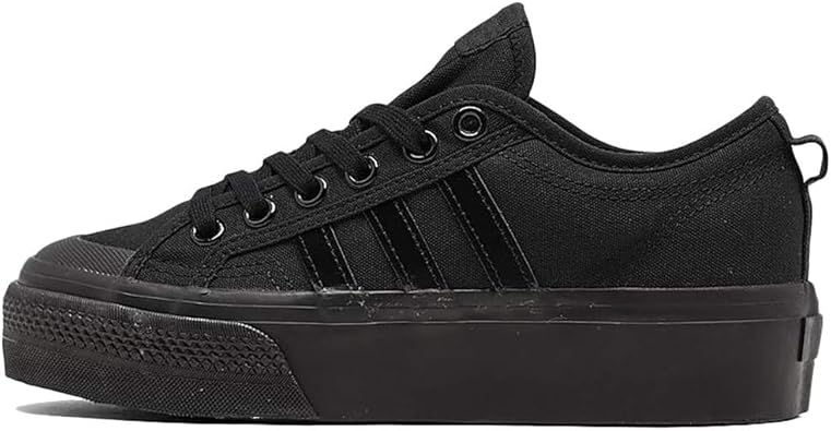 adidas black and white casual shoes