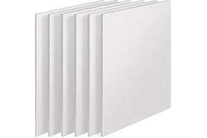 SEHOI 6 PCS 6061 Aluminum Sheet 6 x 6 x 1/8 Inch, Heavy Duty Aluminum Plate with Protective Films, Corrosion-Resistant Metal Aluminum Sheet for Construction, Elevator, Car, Electronics, Craft